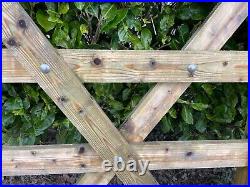 Wooden garden yard driveway gates 10 ft