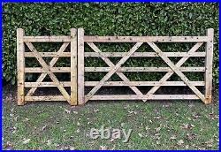 Wooden garden yard driveway gates 10 ft