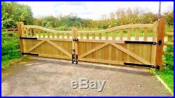 Wooden gates driveway gates adjustable hook and band hinges fencing stables door