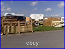 Wooden half paling, drive entrance gates 6ft each or made to measure