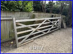 Wooden tanalised 5 bar field gate Made To Measure smooth planed farm gate